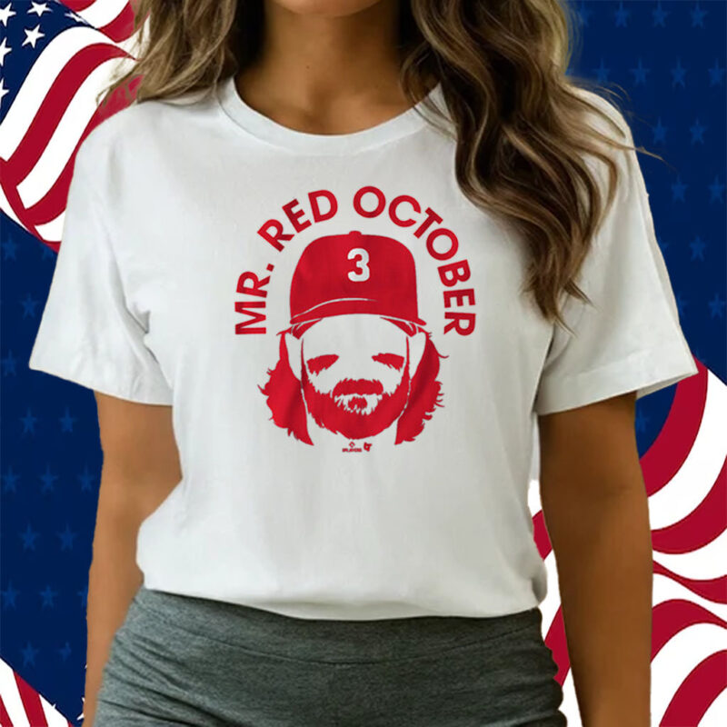 Philadelphia Phillies Bryce Harper Mr. Red October t-shirt -  ColorfulTeesOutlet