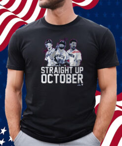 Corey Seager Marcus Semien And Adolis Garcia Straight Up October T-Shirt