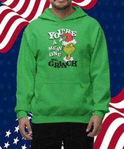 Dr Seuss Christmas The Grinch You’re a Mean One Portrait Shirt Hoodie Target