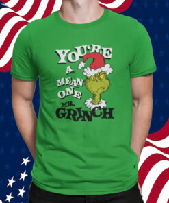 Dr Seuss Christmas The Grinch You’re a Mean One Portrait Shirt Target