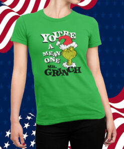 Dr Seuss Christmas The Grinch You’re a Mean One Portrait Shirts Target