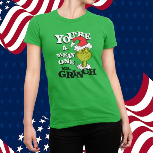 Dr Seuss Christmas The Grinch You’re a Mean One Portrait Shirts Target