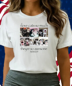 I Love Cats So Much Theyre So Awesome Sauce Shirts