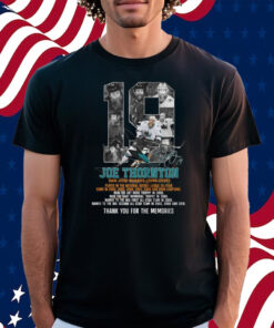 Joe Thornton San Jose Sharks 2005 – 2020 Thank You For The Memories Shirt