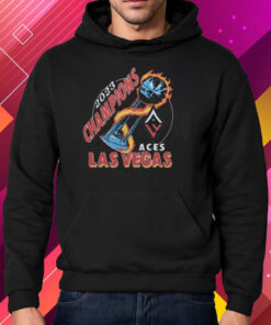 Las Vegas Aces Homage Charcoal 2023 WNBA Finals Champions Trophy T-Shirt Hoodie