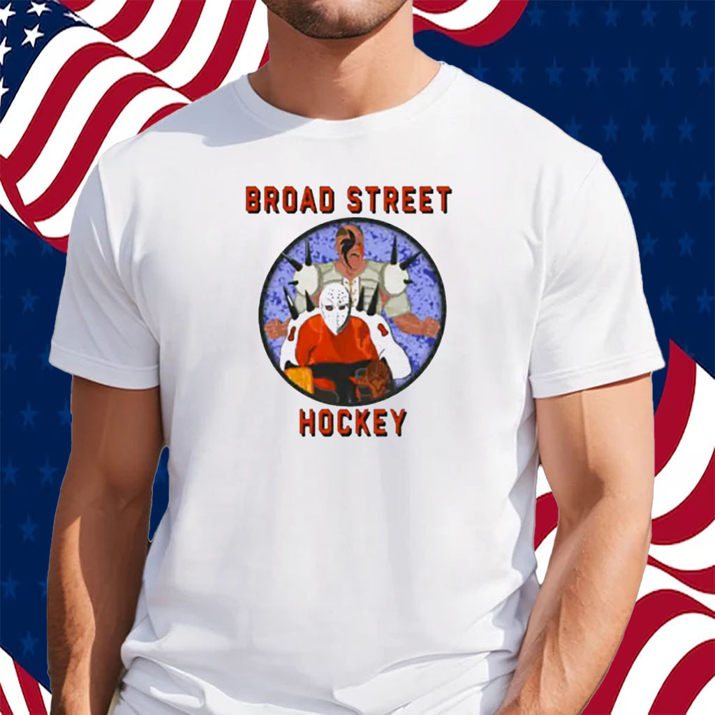 Philadelphia Philly Flyers "Broad Street Bootlegs" Black &  Orange Shirt Small
