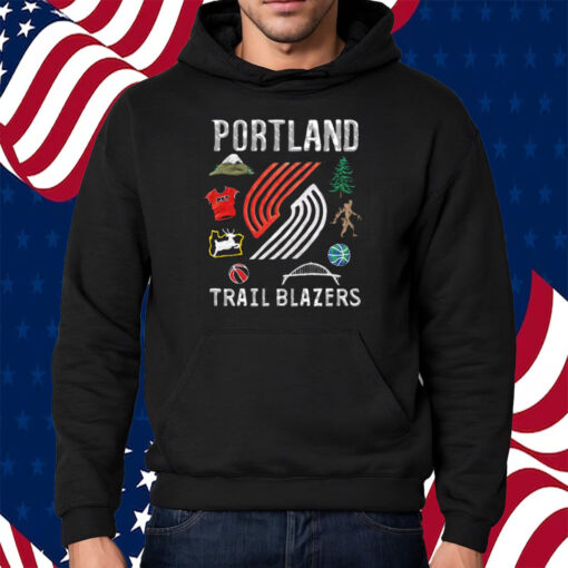 Portland Trail Blazers Nba X Market Claymation Shirt Hoodie