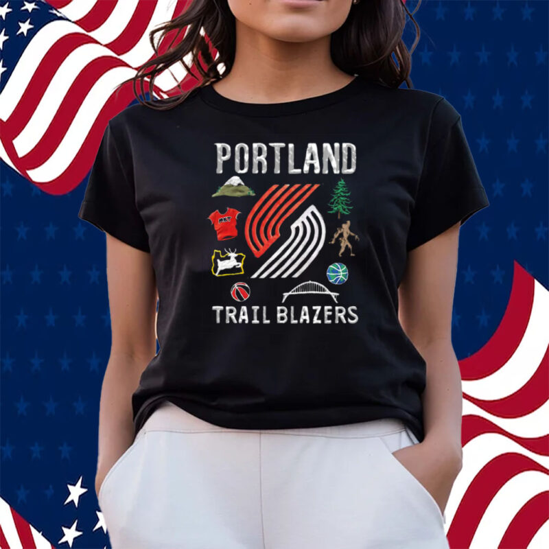 Portland Trail Blazers Nba X Market Claymation Shirts