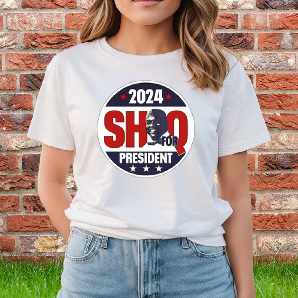 Shaquille O Neal Wearing 2024 Shaq For President Shirt Shirts Owl   Shaquille Oneal Wearing 2024 Shaq For President Shirts 