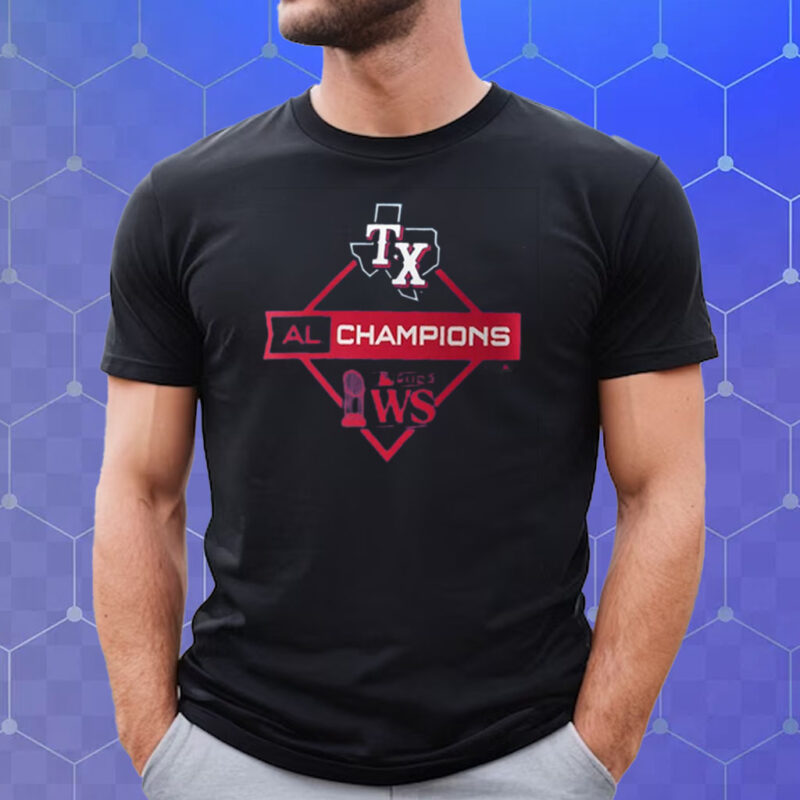 Texas Rangers 2023 American League Champions Diamond Icon Shirt