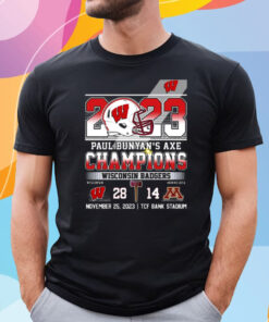 2023 Paul Bunyans Axe Champions Wisconsin Badgers 28 – 14 Minnesota Shirt