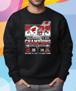 2023 Paul Bunyans Axe Champions Wisconsin Badgers 28 – 14 Minnesota Shirt Sweatshirt