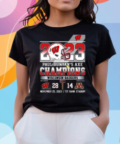 2023 Paul Bunyans Axe Champions Wisconsin Badgers 28 – 14 Minnesota Shirts