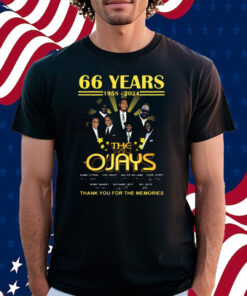 66 Years 1958 – 2024 The Ojays Thank You For The Memories Shirt