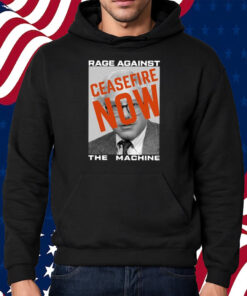 Ally Beardsley Bernie Sanders Rage Against The Machine Ceasefire Now Shirt Hoodie