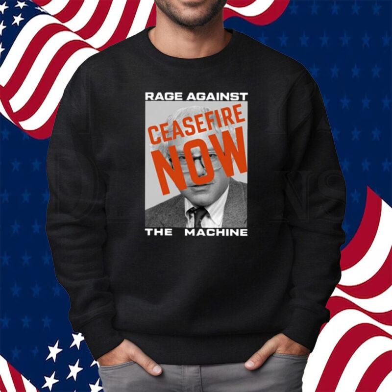 Ally Beardsley Bernie Sanders Rage Against The Machine Ceasefire Now Shirt Sweatshirt