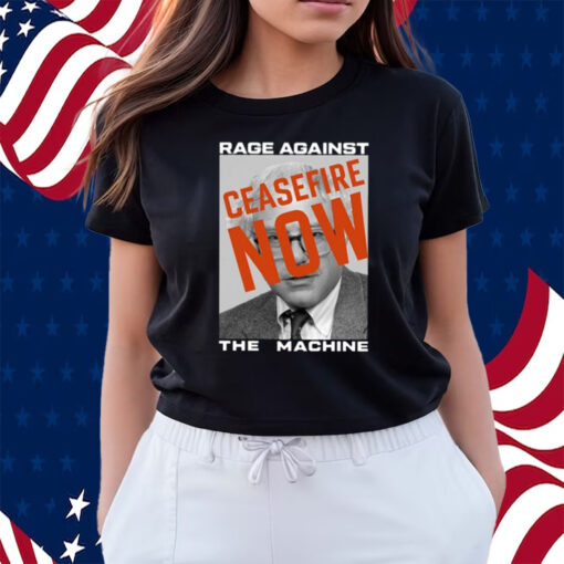 Ally Beardsley Bernie Sanders Rage Against The Machine Ceasefire Now Shirts