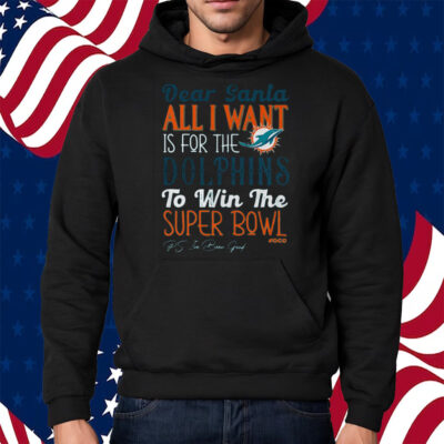 Dear Santa All I Want Is For The Miami Dolphins To Win The Super Bowl Shirt Hoodie