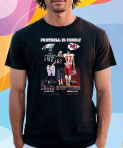 Football Is Family Kelce Brothers Jason Kelce Sexy Batman And Travis Kelce Big Yeti Shirt