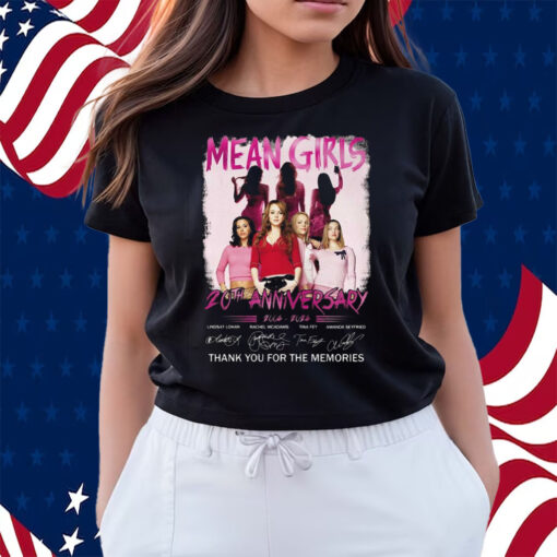 Mean Girls 20th Anniversary 2004 – 2024 Thank You For The Memories Shirts