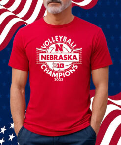 Nebraska Huskers 2023 Big Ten Women’s Volleyball Regular Season Champions Locker Room Shirt