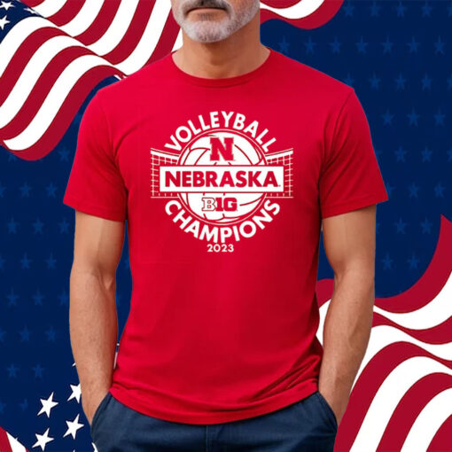 Nebraska Huskers 2023 Big Ten Women’s Volleyball Regular Season Champions Locker Room Shirt