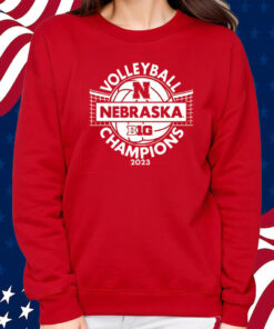 Nebraska Huskers 2023 Big Ten Women’s Volleyball Regular Season Champions Locker Room Shirt Sweatshirt