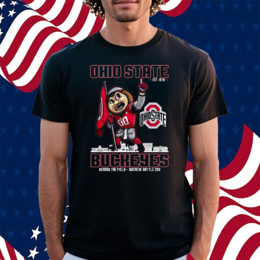 Ohio State Est 1870 Buckeyes Across The Field Buckeye Battle Cry Shirt