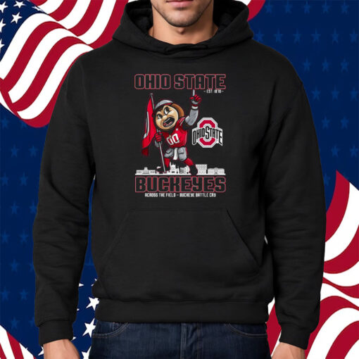 Ohio State Est 1870 Buckeyes Across The Field Buckeye Battle Cry Shirt Hoodie