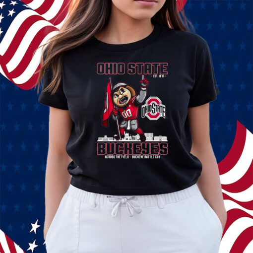 Ohio State Est 1870 Buckeyes Across The Field Buckeye Battle Cry Shirts