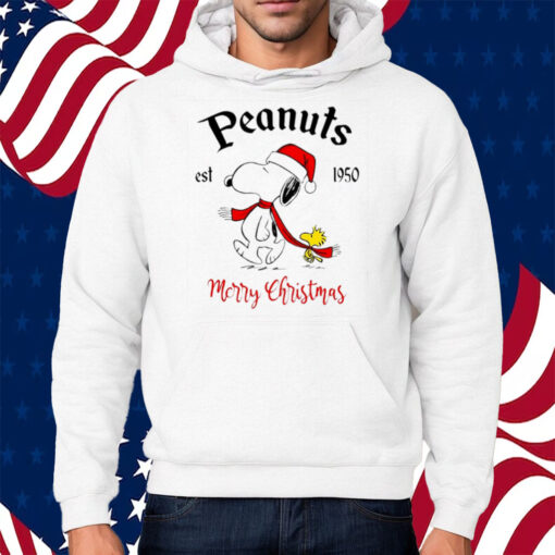 Peanuts Est 1950 Merry Christmas Shirt Hoodie