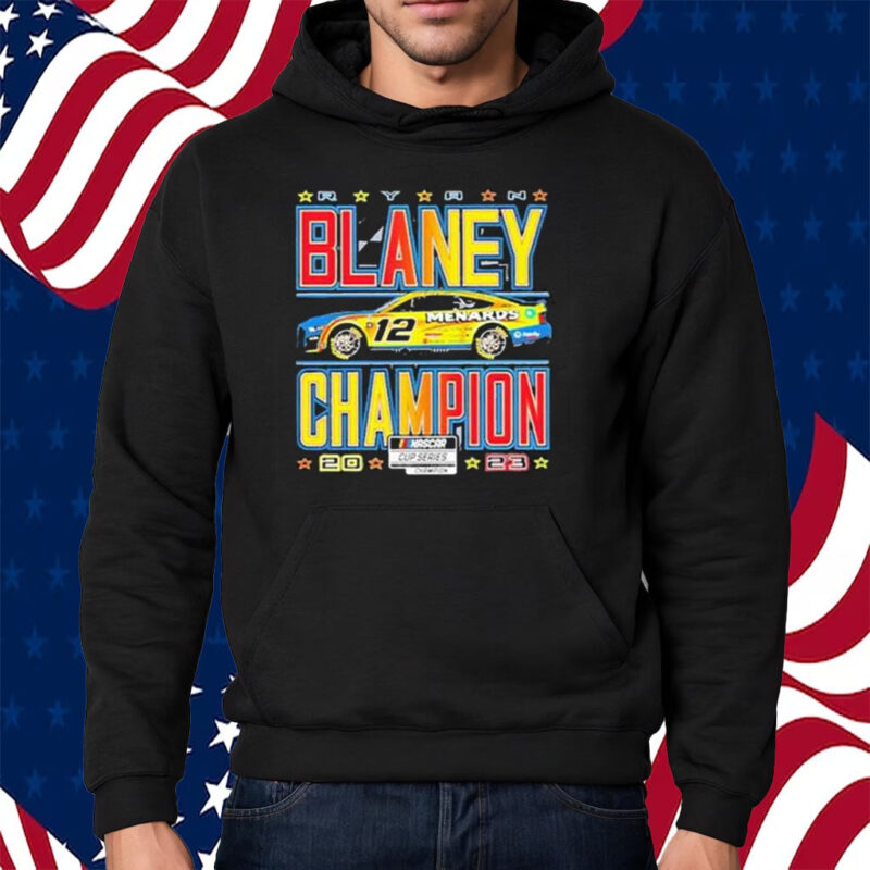 Ryan Blaney 2023 NASCAR Cup Series Champion Trophy Shirt Hoodie