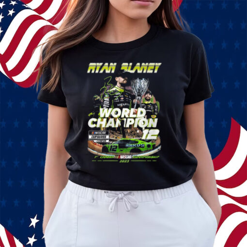 Ryan Blaney World Champion Nascar Cup Series Shirts