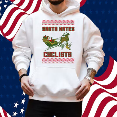Santa Hates Cyclist Ugly Christmas Shirt Hoodie