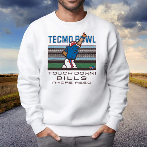 Tecmo Bowl Bills Andre Reed Shirt Sweatshirt