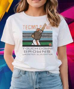 Tecmo Bowl Browns Webster Slaughter Shirts