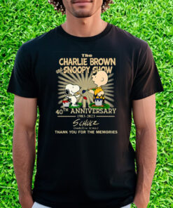 The Charlie Brown And Snoopy Show 40th Anniversary 1983 – 2023 Charles M Schulz Thank You For The Memories Shirt