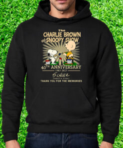 The Charlie Brown And Snoopy Show 40th Anniversary 1983 – 2023 Charles M Schulz Thank You For The Memories Shirt Hoodie