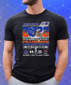 2023 Mountain West Conference Boise State Broncos 44 – 20 Unlv Rebels December 2 2023 Allegiant Stadium Shirt