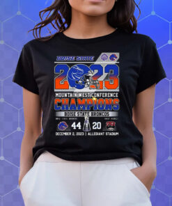 2023 Mountain West Conference Boise State Broncos 44 – 20 Unlv Rebels December 2 2023 Allegiant Stadium Shirts