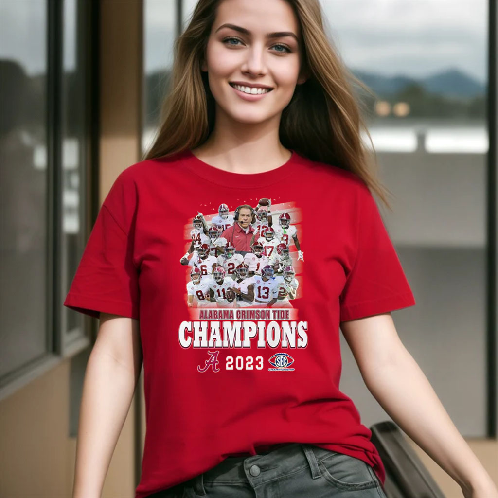 2023 Sec Championship Alabama Crimson Tide Champions T-Shirt ...