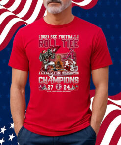 2023 Sec Football Champions Alabama Crimson Tide 27 – 24 Georgia Bulldogs Sat Dec 2 2023 Mercedes-Benz Stadium Shirt