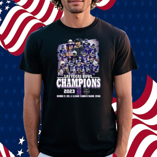 Las Vegas Bowl Champions 2023 Northwestern December 23, 2023 AT Allegiant Stadium In Paradise, Nevada Shirt