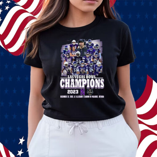 Las Vegas Bowl Champions 2023 Northwestern December 23, 2023 AT Allegiant Stadium In Paradise, Nevada Shirts