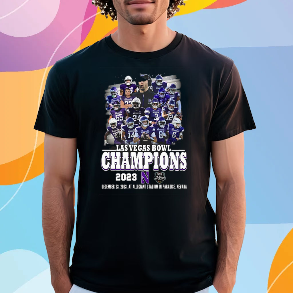 Las Vegas Bowl Champions 2023 Northwestern December 23 2023 Shirt