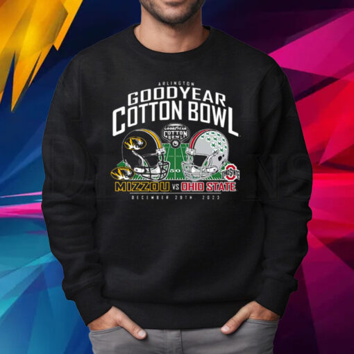 Missouri Tigers Vs Ohio State Buckeyes 2023 Cotton Bowl Matchup Shirt Sweatshirt