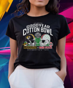 Missouri Tigers Vs Ohio State Buckeyes 2023 Cotton Bowl Matchup Shirts