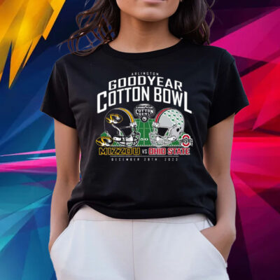 Missouri Tigers Vs Ohio State Buckeyes 2023 Cotton Bowl Matchup Shirts