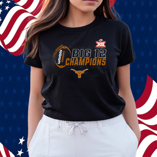 Texas Longhorns 2023 Big 12 Football Conference Champions Locker Room Shirts