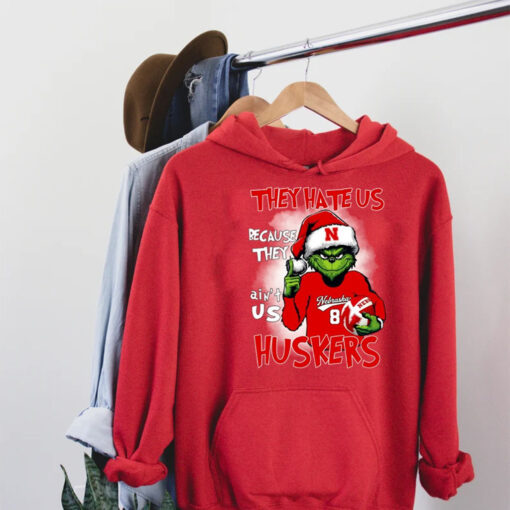 They Hate Us Because They Ain’t Us Huskers Grinch Shirt Hoodie